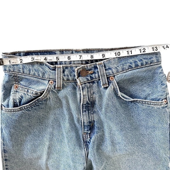 Vintage Levi's 90s‎ High Waisted Relaxed Fit Tapered Leg ORANGE TAB - size 7 - Picture 5 of 12